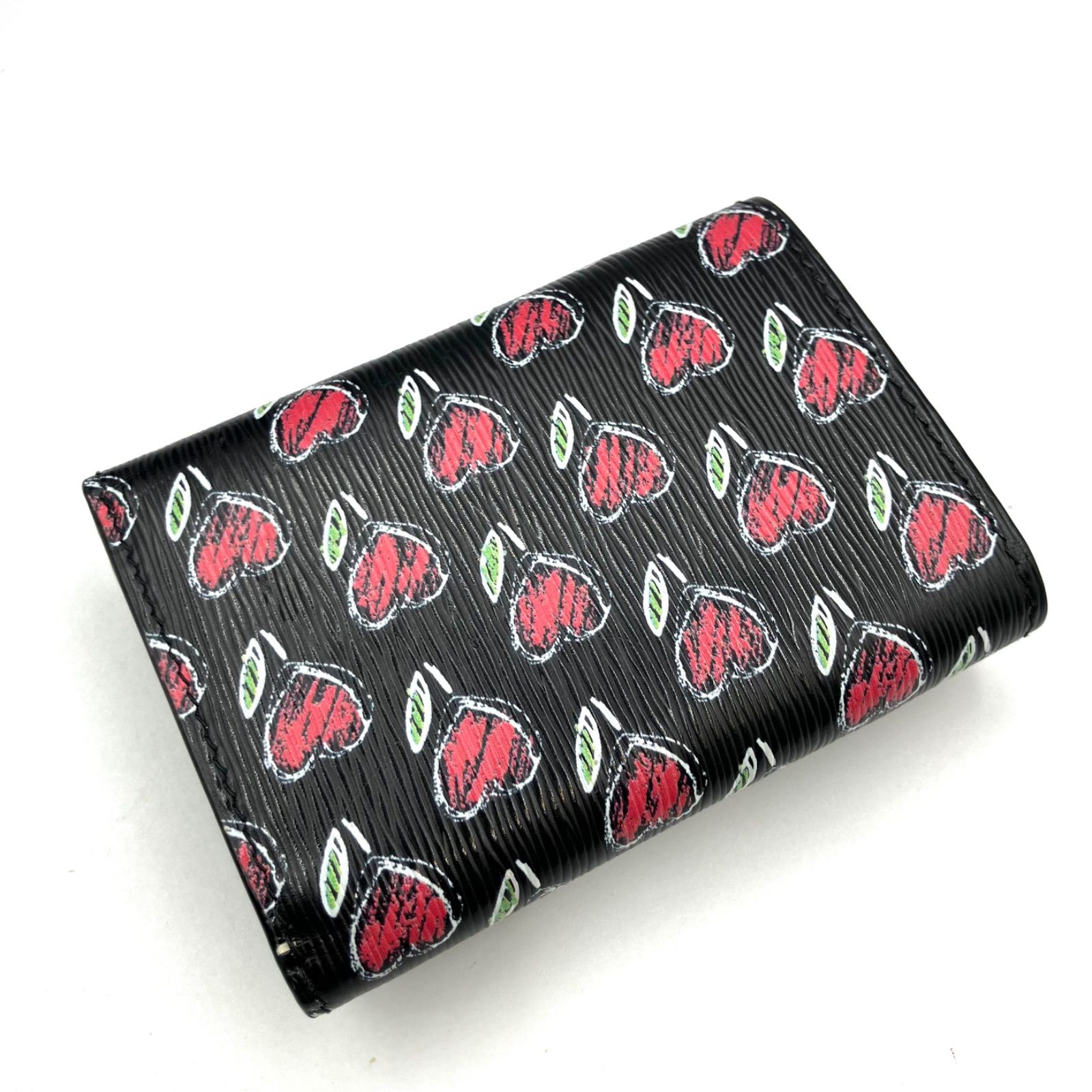 プラダ 二つ折り 財布 赤 サフィアーノ 1ML024 コンパクト レザー 中古