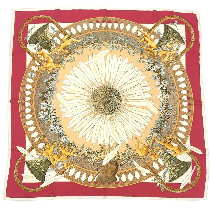 超レア物 希少 HERMES エルメス カレ90 スカーフ AMOURS 愛/アモーレ