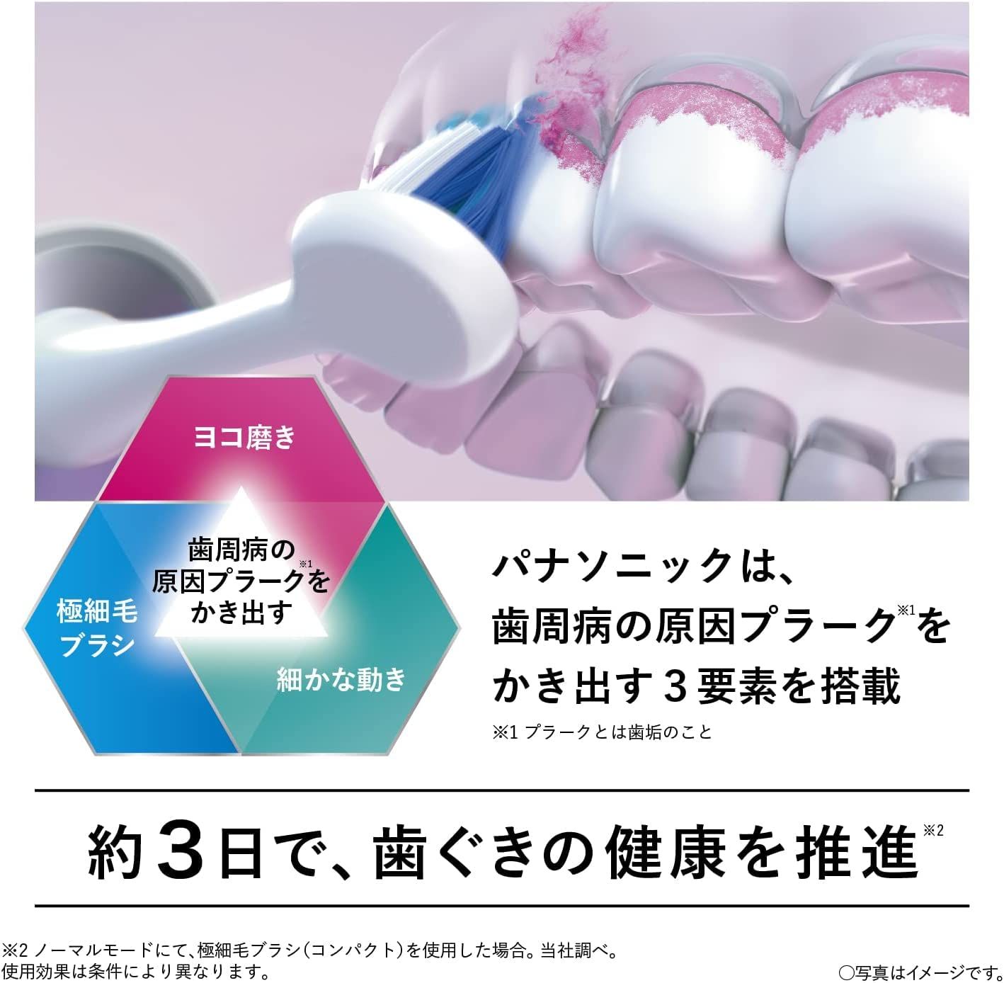 パナソニック 電動歯ブラシ ドルツ エントリーモデル 本物 青 EW-DL38