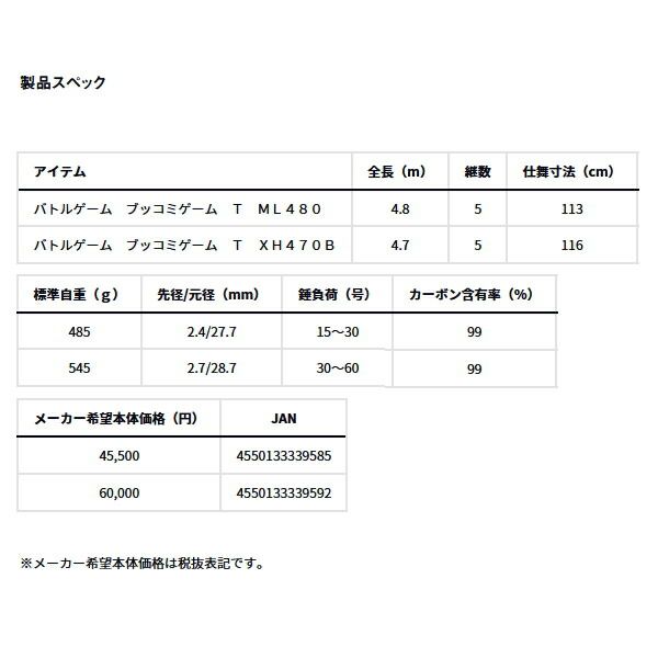 ダイワ　BKGXH470B DAIWA（釣り） ダイワ 24 バトルゲーム BKG (ブッコミゲーム) T