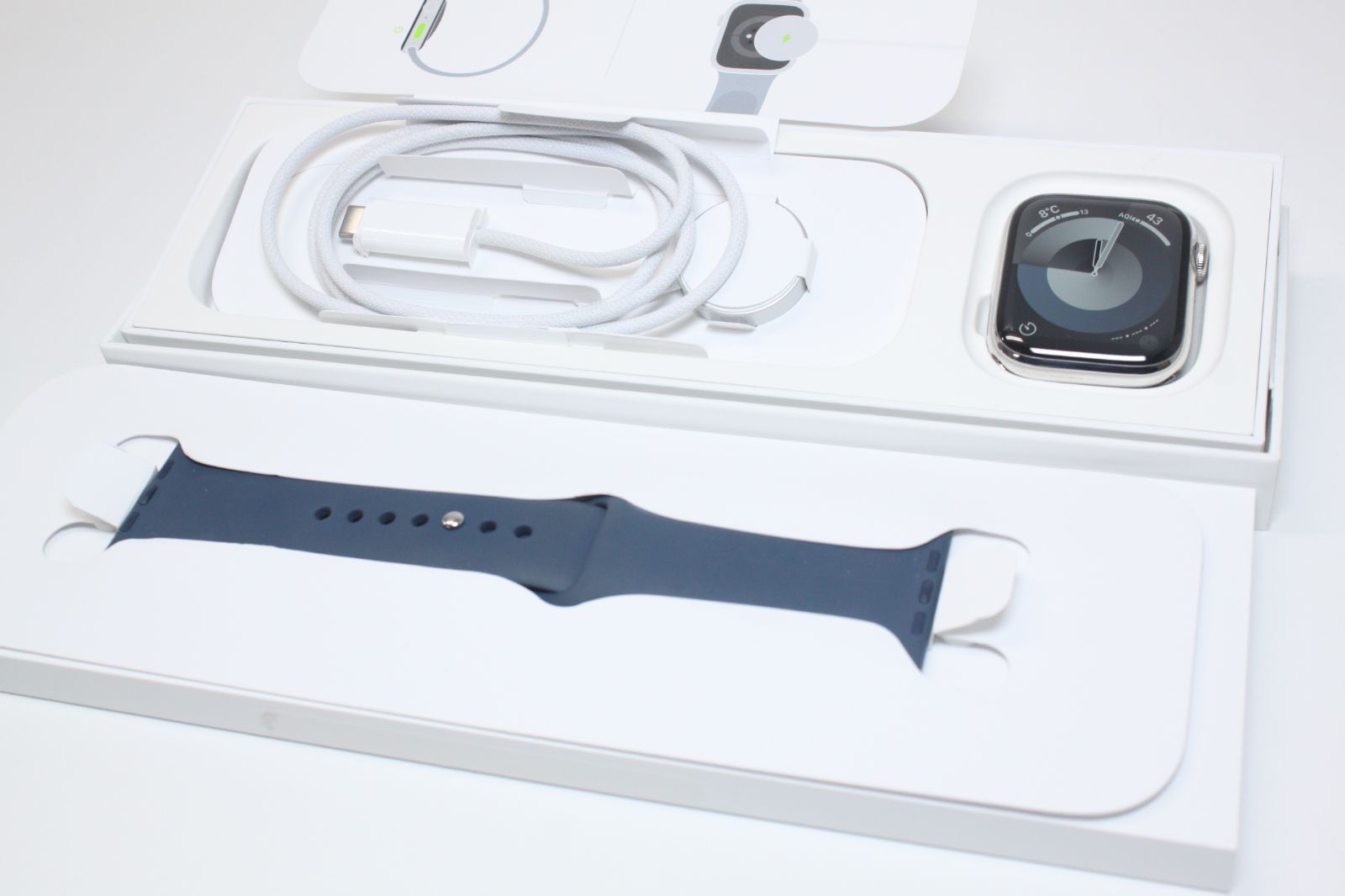 Apple Watch Series 9/GPS+セルラー/ステンレス/45mm/A2984〈FRMN3J/A〉④