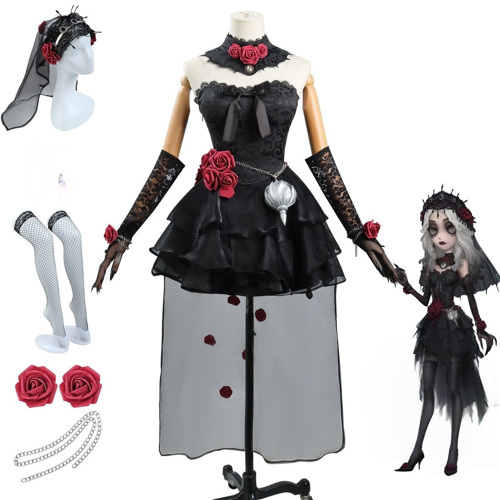 コスプレ 衣装 第五人格 病患 星辰 心理学者 長夜 アニメ ゲーム キャラクター 仮装 コスチューム cosplay M250920-7