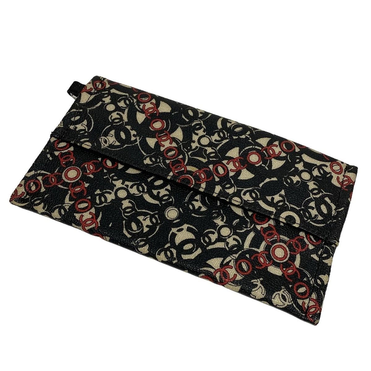 CHANEL(シャネル) トートバッグ ココストラベルライン 黒×レッド  