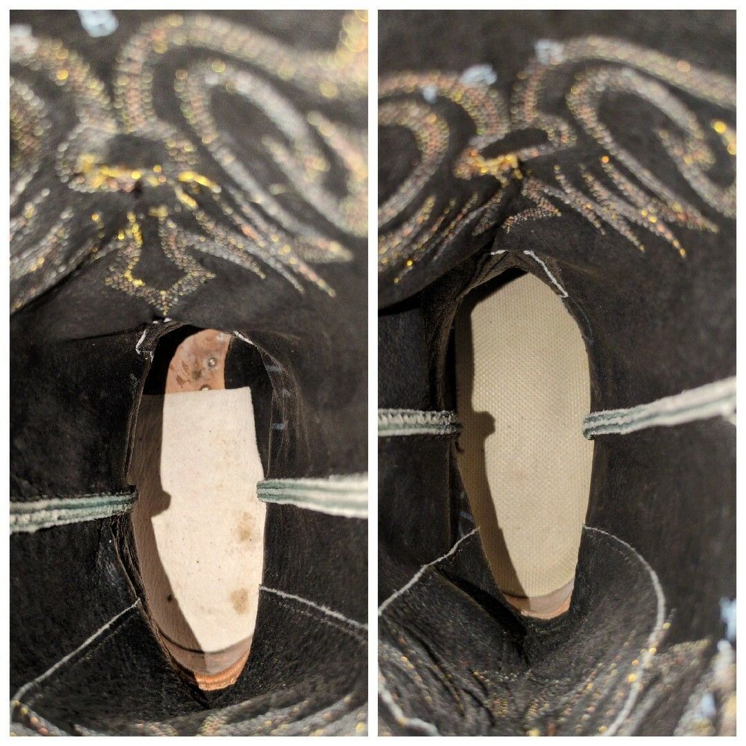 黒×茶×金 レディース靴