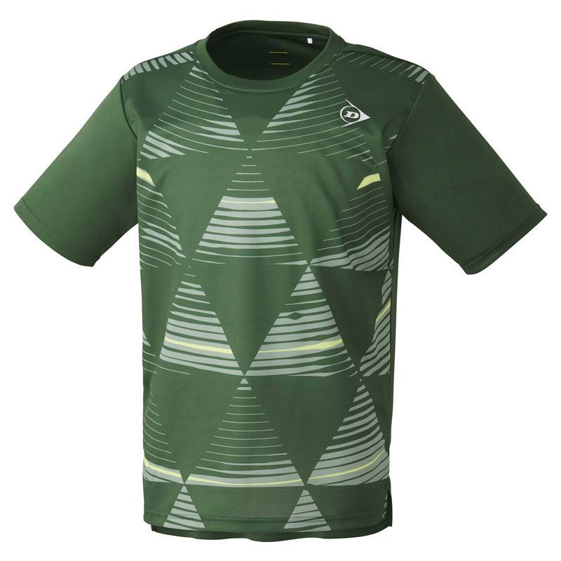 DUNLOP(ダンロップ) ゲームシャツ ＤＡＰ－１４４３ テニス・バドミントン ウェア（ユニ） (DAP1443)、(DOLI)Ｄオリーブ