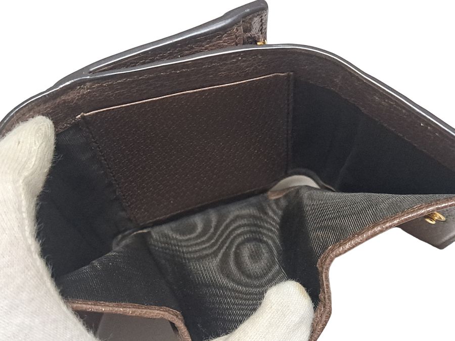 美品 グッチ 財布 コンパクト オフィディア 三つ折り ウォレット  