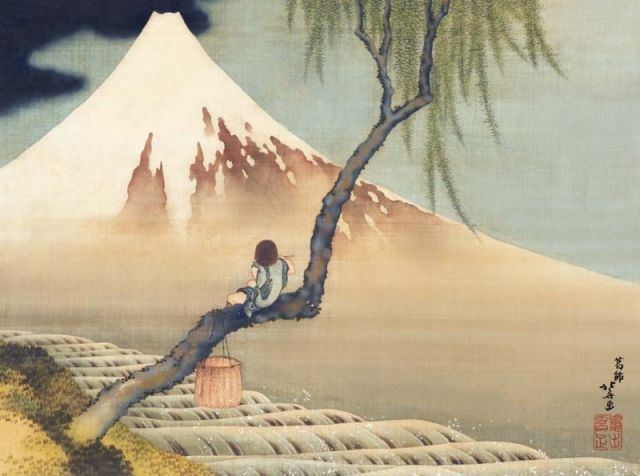 美品 掛け軸 葛飾北斎筆 富士之図 縁起物 美品 掛け軸 葛飾北斎筆 富士之図 縁起物 - 絵画