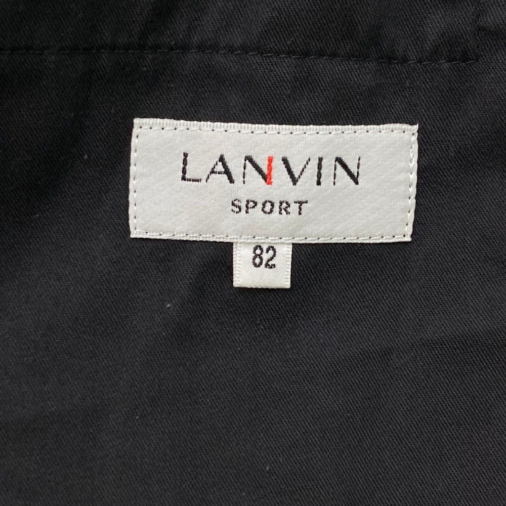 サイズ：82 LANVIN SPORT ランバン スポール  ロングパンツ ストライプ柄 ブラック系 [240101217999] ゴルフウェア メンズ ストスト