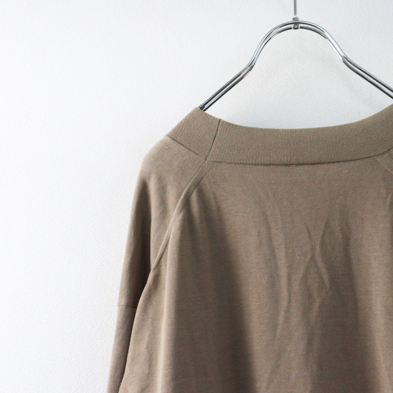 2023 定価5.1万 ヘリル HERILL Suvincotton Highgauge cardigan
