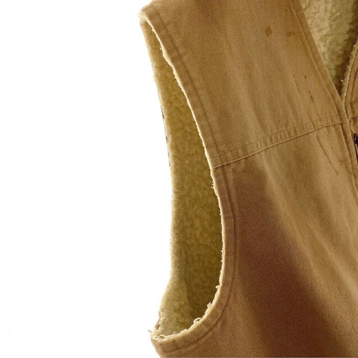 ☆Carhartt カーハート ダック 裏ボア ベスト ベージュ sizeXXL - メルカリ