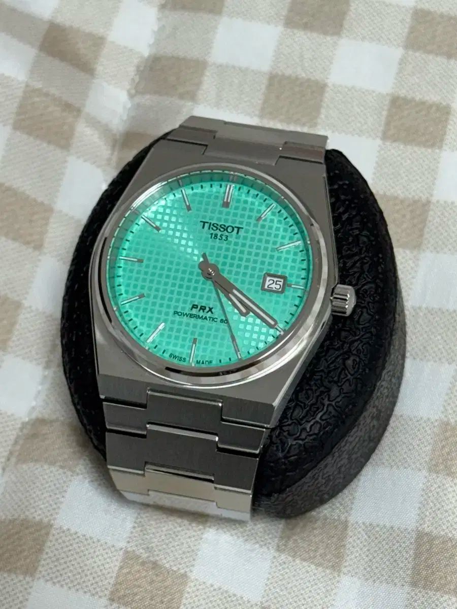 ほぼ TISSOT ティソ PRX パワーマチック 80 緑 40mm ＋ ホワイト ストラップ