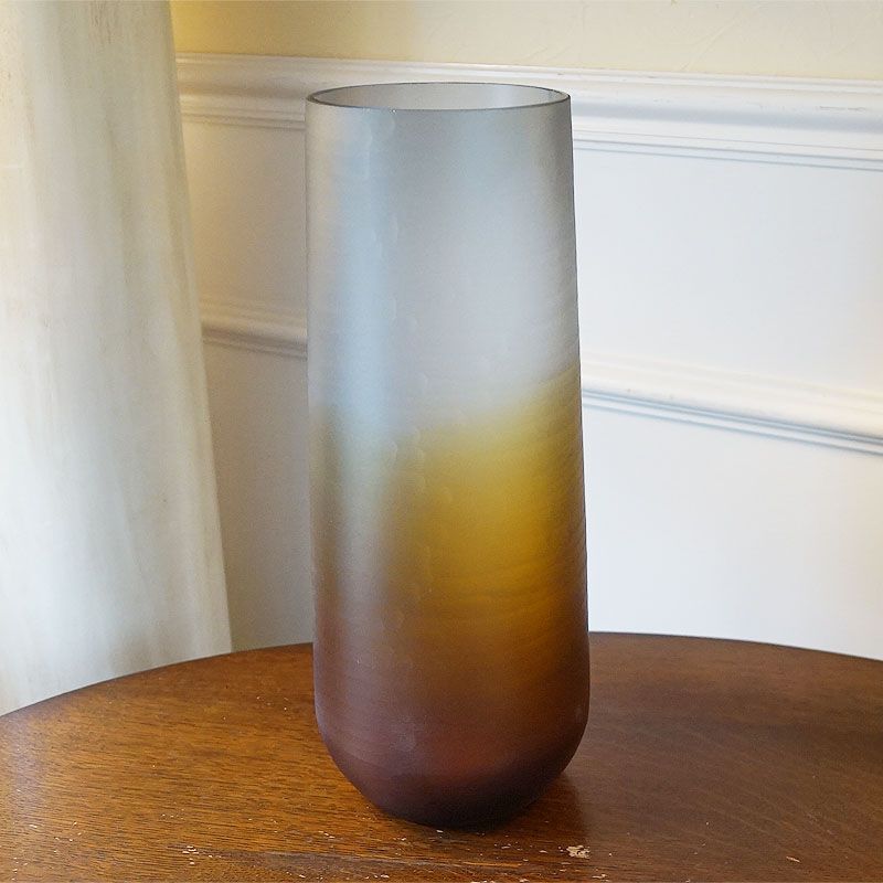 希少品!! 黒木国昭 グラスアート宮崎 綾工房 ガラス工芸 一輪挿し①