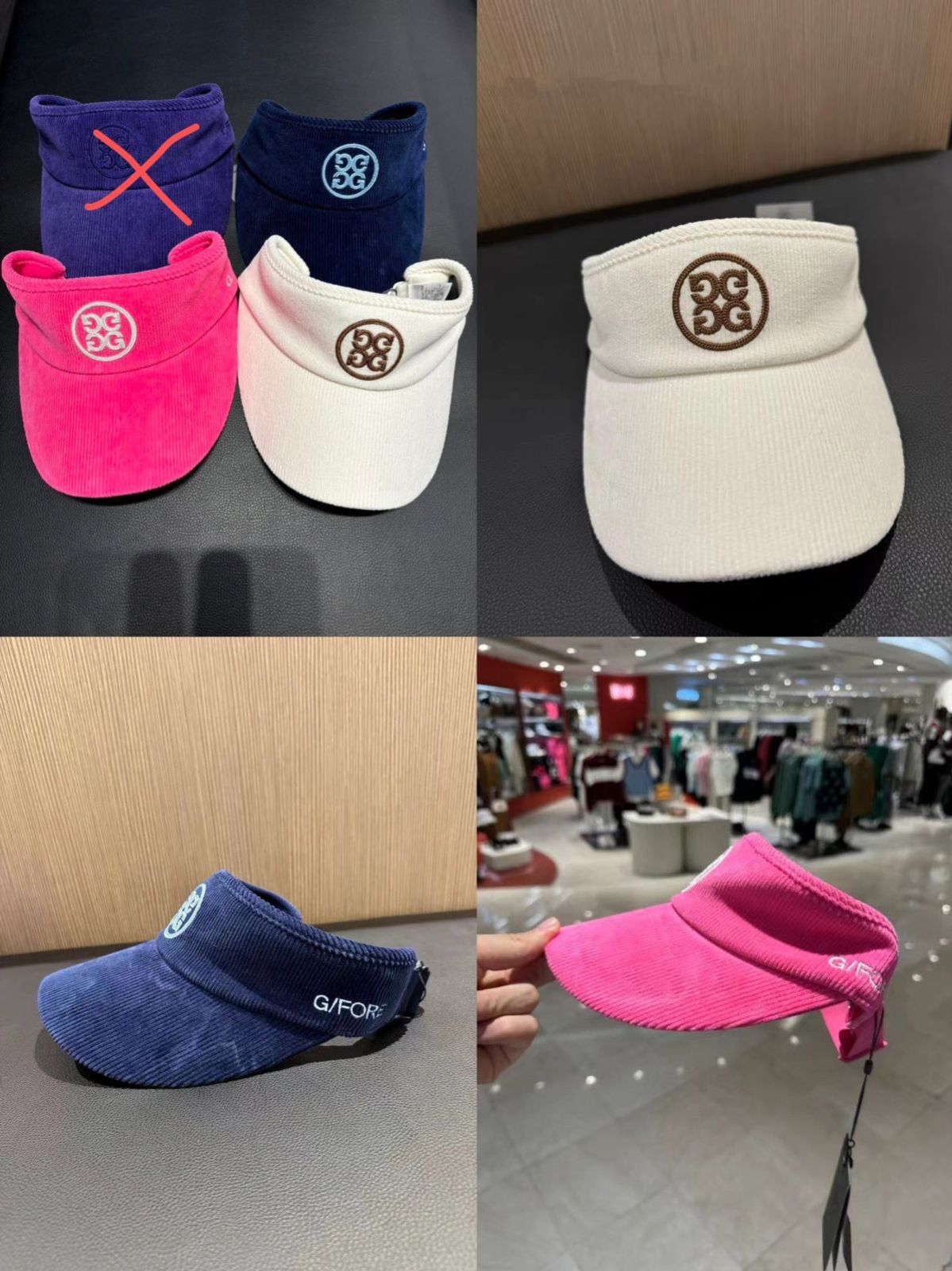 女性用ゴルフゴルフウェア G FORE 秋 サンキャップ ゴルフ バイザー 3 カラー