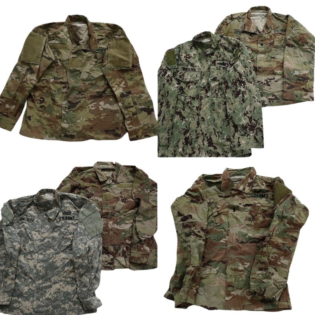 古着卸 まとめ売り 米軍実物 フルジップフィールドジャケット ミリタリー 6枚セット (メンズ S /36 ) デジカモ 中古 古着 MY6332