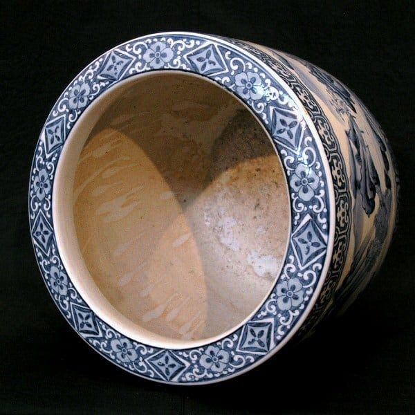 尺八瓶掛火鉢　七福神　宝船彫金入 尺八瓶掛火鉢 七福神 宝船彫金入