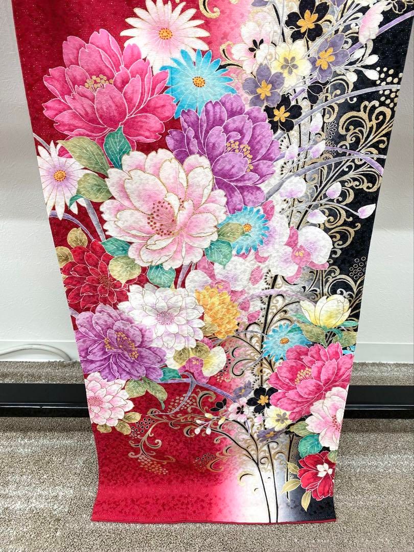 振袖 豪華 銀通し 金駒 金彩 身丈162cm 撥水加工済 MO2683