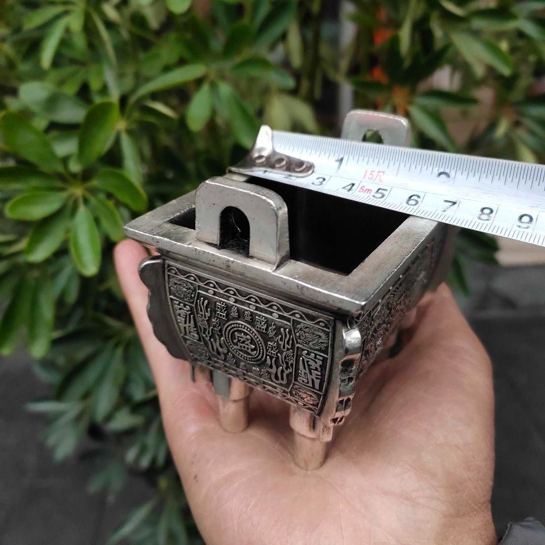 銅器 盛鼎炉 四方鼎 龍鼎薫香炉 装飾品 工芸品 置物 - メルカリ