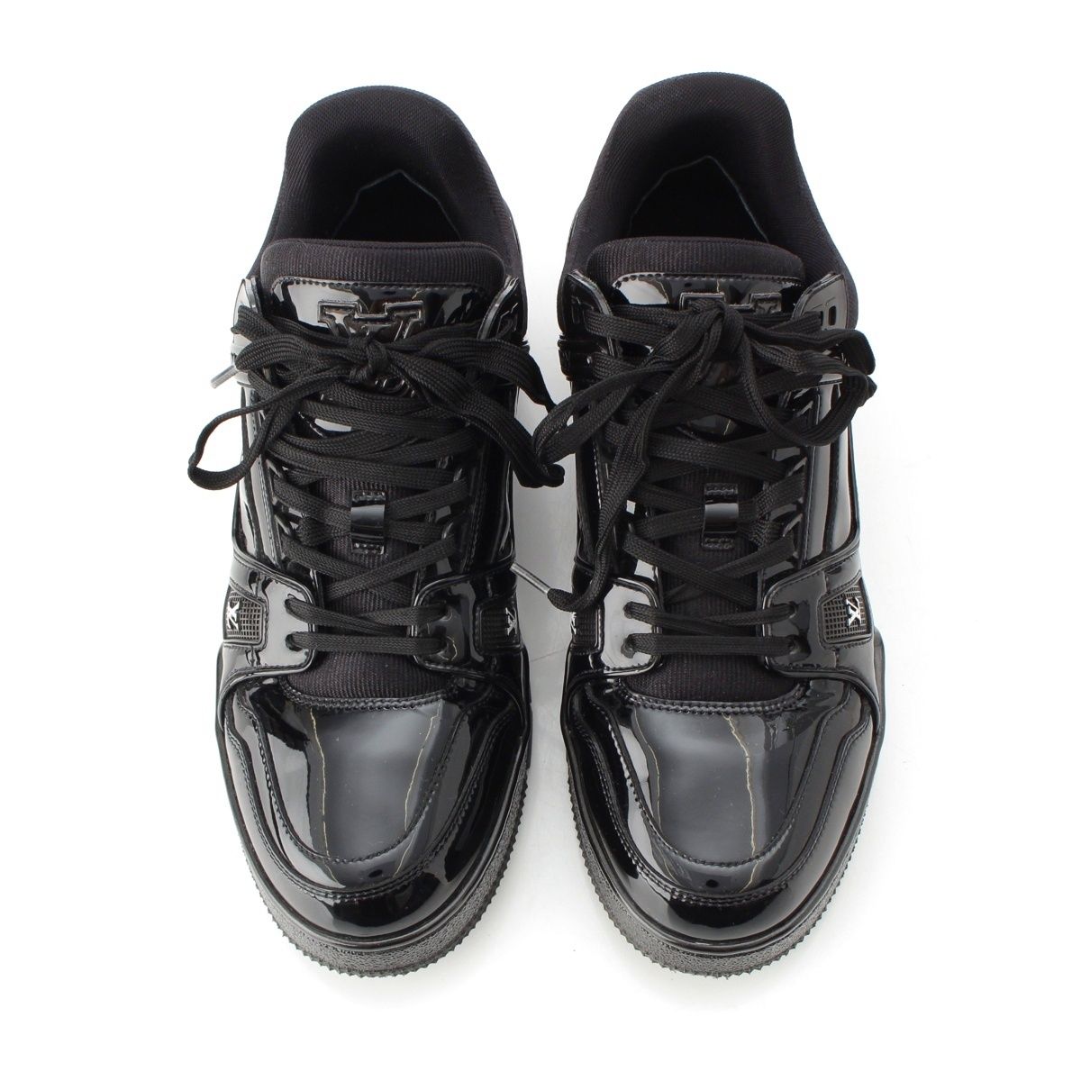 ルイヴィトン LVトレイナーライン パテントレザー ロゴ スニーカー  