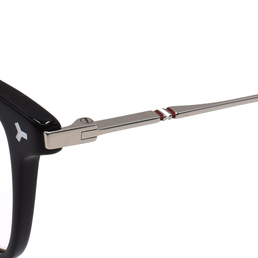 BALLY バリー BY5057D 001 56 メガネ 眼鏡 アイウェア アジアンフィット フレーム 鼻あて メンズ ブラック シルバー