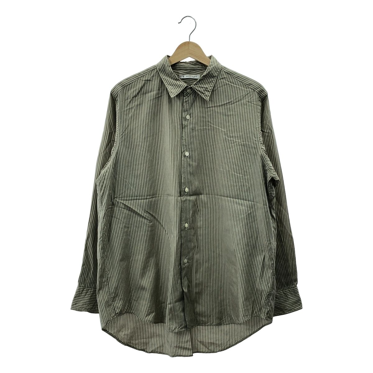 MAATEE&SONS / マーティー&サンズ | CHARLES SILK COTTON STRIPE