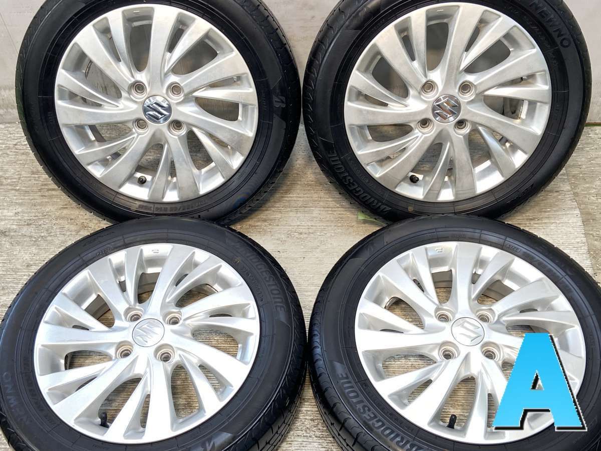 155|65R14 ブリヂストン NEWNO スズキ純正 14x4.5 45 100-4穴 タイヤ サマータイヤ ホイールセット 4本セット s14250613906