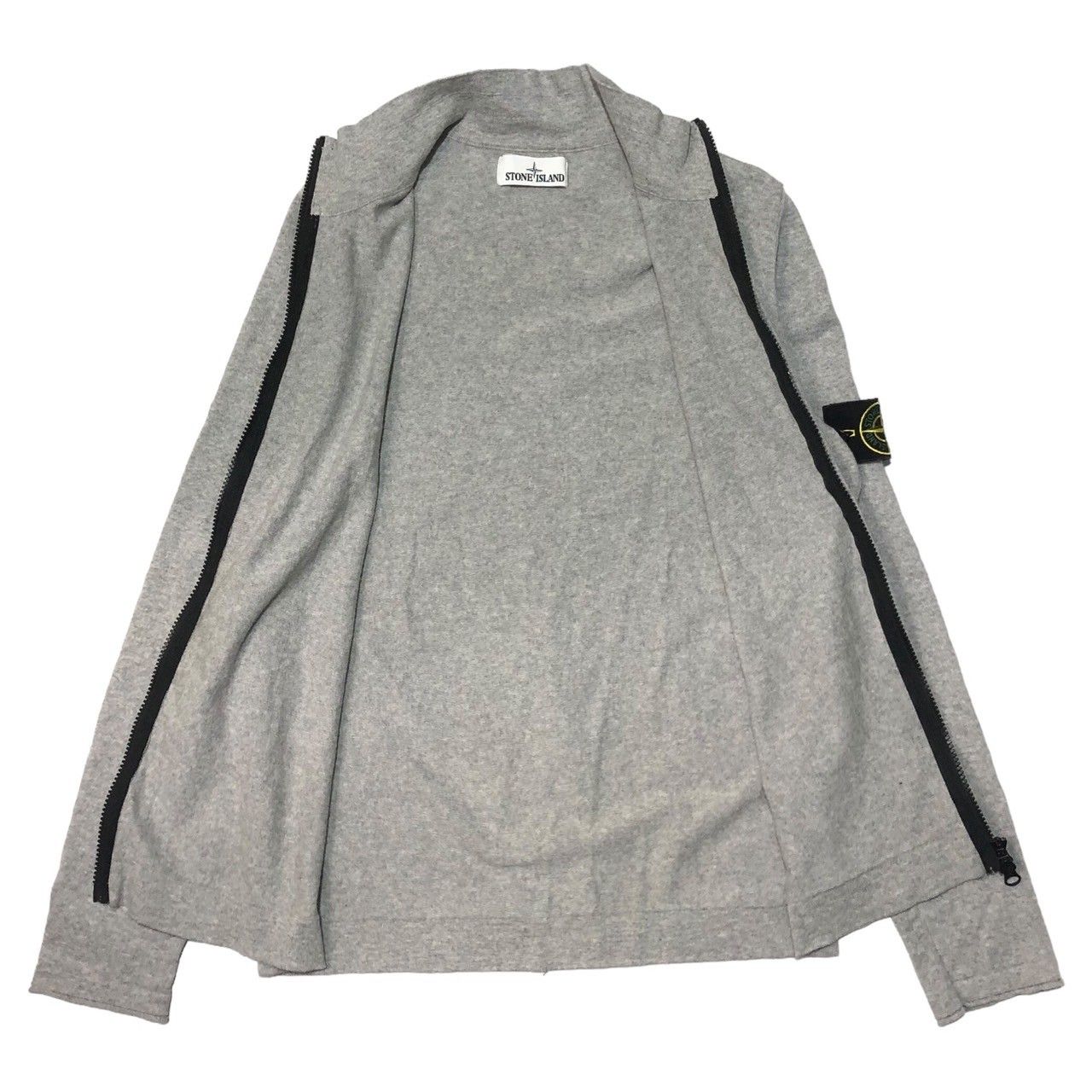 STONE ISLAND(ストーンアイランド) 18SS driver's knit ドライバーズニット ジップアップ ニット カーディガン  17-50612 SIZE M ライトグレー - メルカリ