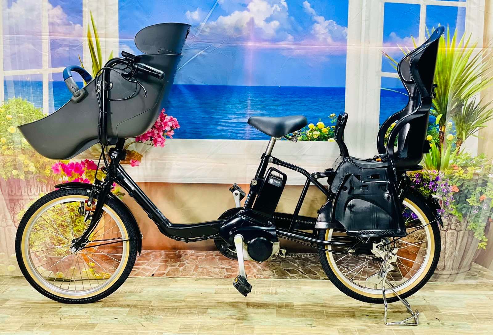 人気モデル！ギュット⭐️12AHパナソニック子供乗せ電動アシスト自転車Y2769 12AH 車・バイク・自転車 【スーパーセール在庫一掃