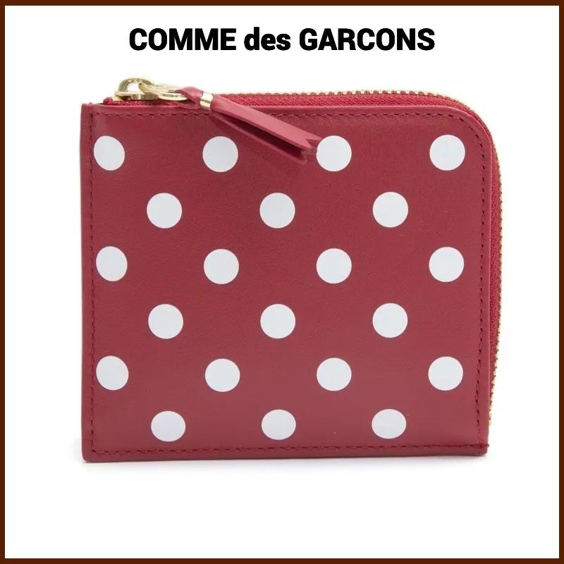 COMME des GARCONS ミニ財布 POLKA DOTS PRINTED WALETT SA3100PD ユニ