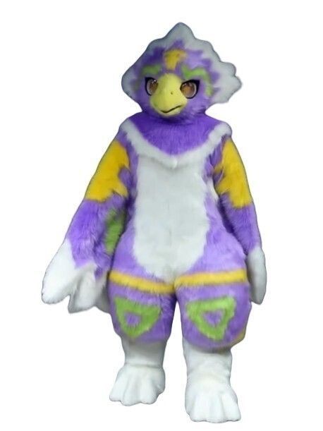 着ぐるみ ケモノ体 大きめ 紫 ケモノ ファースーツ コスプレ コスチューム