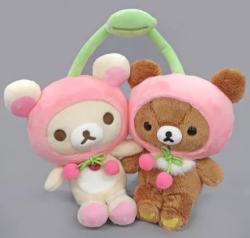 中古】ぬいぐるみ コリラックマ＆チャイロイコグマ フルーツなかよし