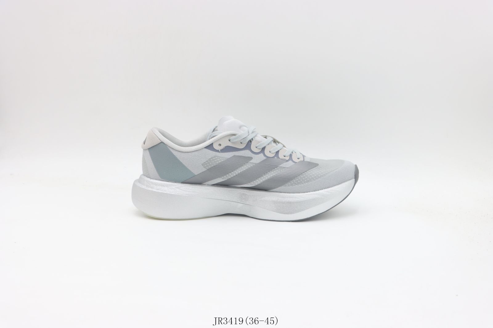 今日 アディダス ランニングシューズ JR3419 グレー