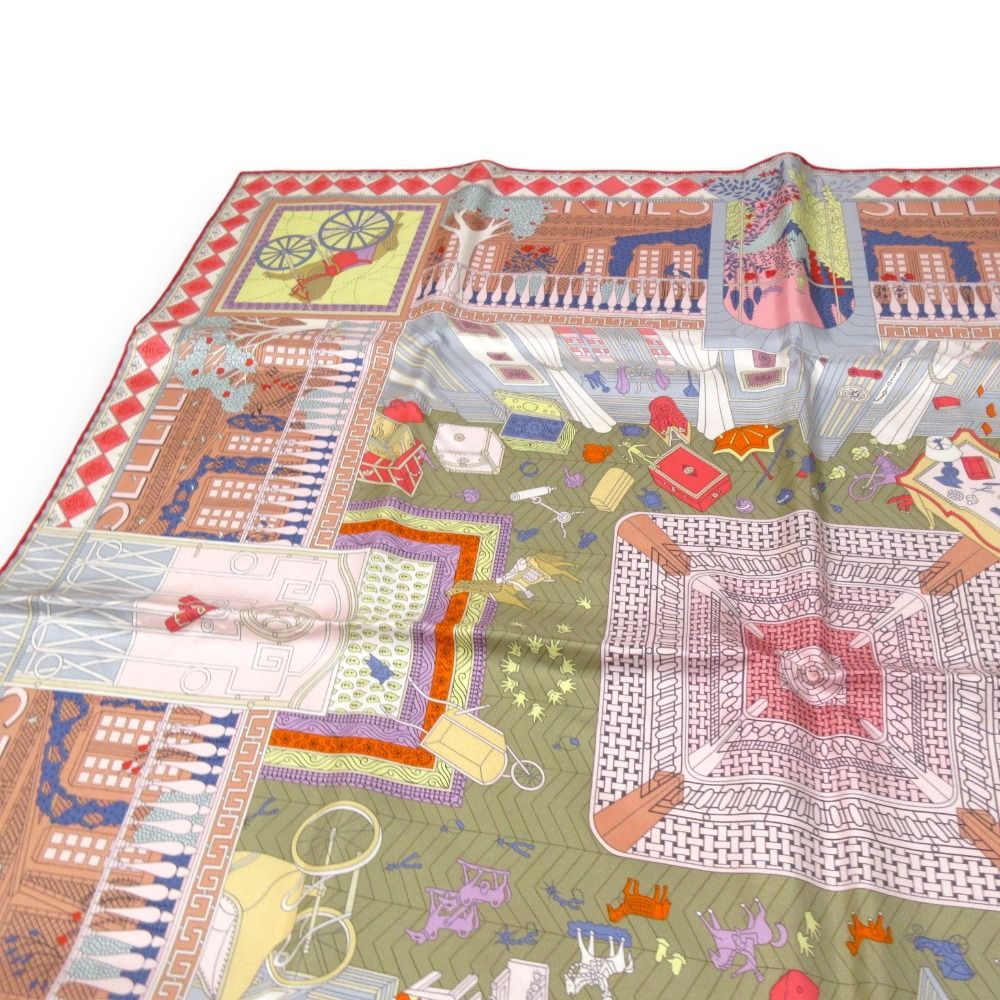 新品同様 22AW HERMES エルメス カレ90 OBJETS DE CURIOSITE