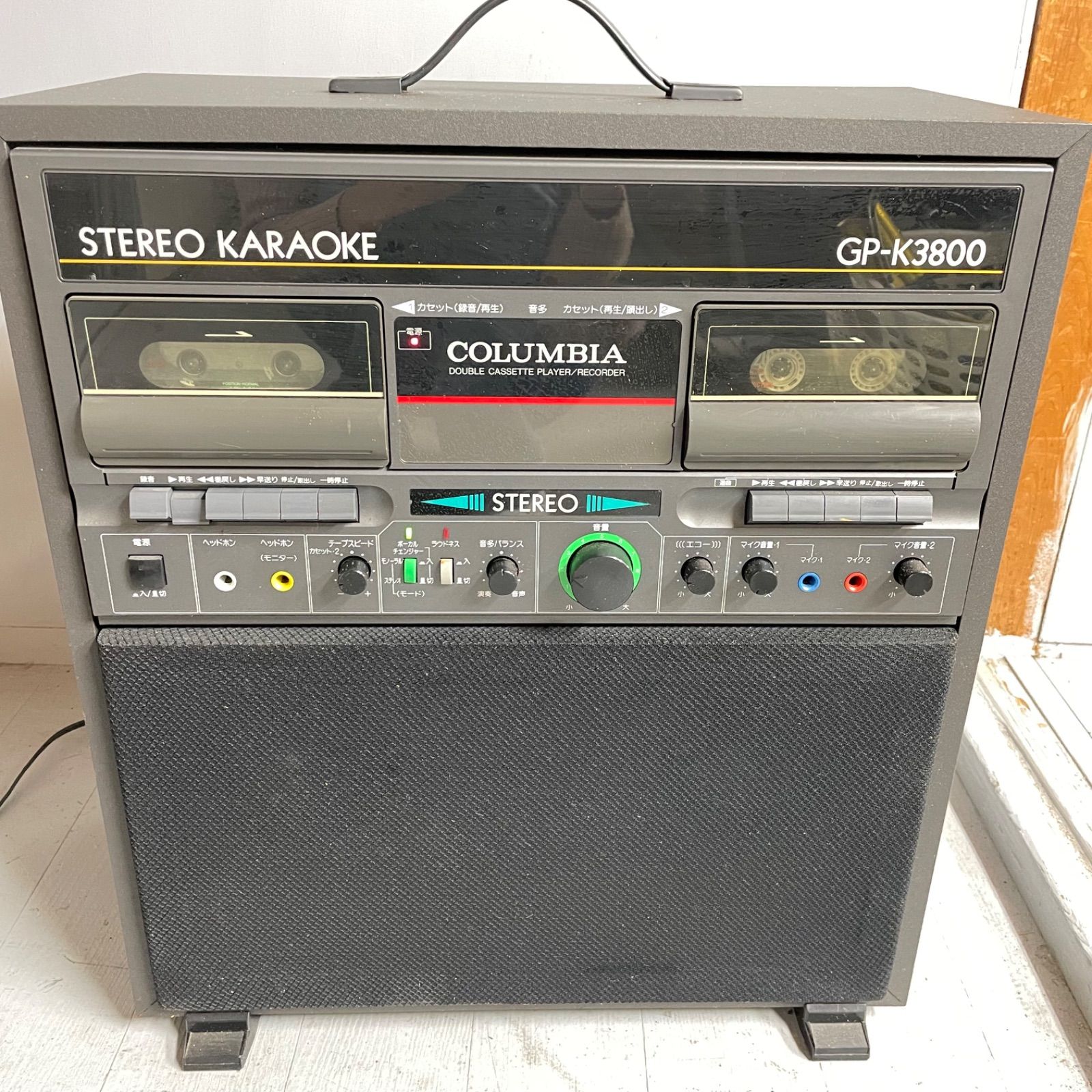 COLUMBIA コロンビア ダブルカセットカラオケ GP-K3800 - メルカリ