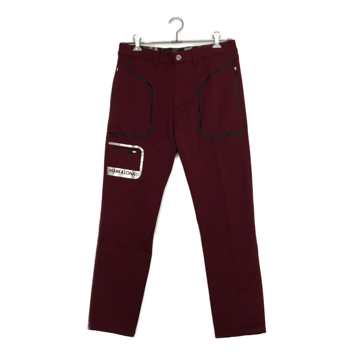 メンズ マークアンドロナ MARK-LONA パンツ 48 L ボルドー 秋冬