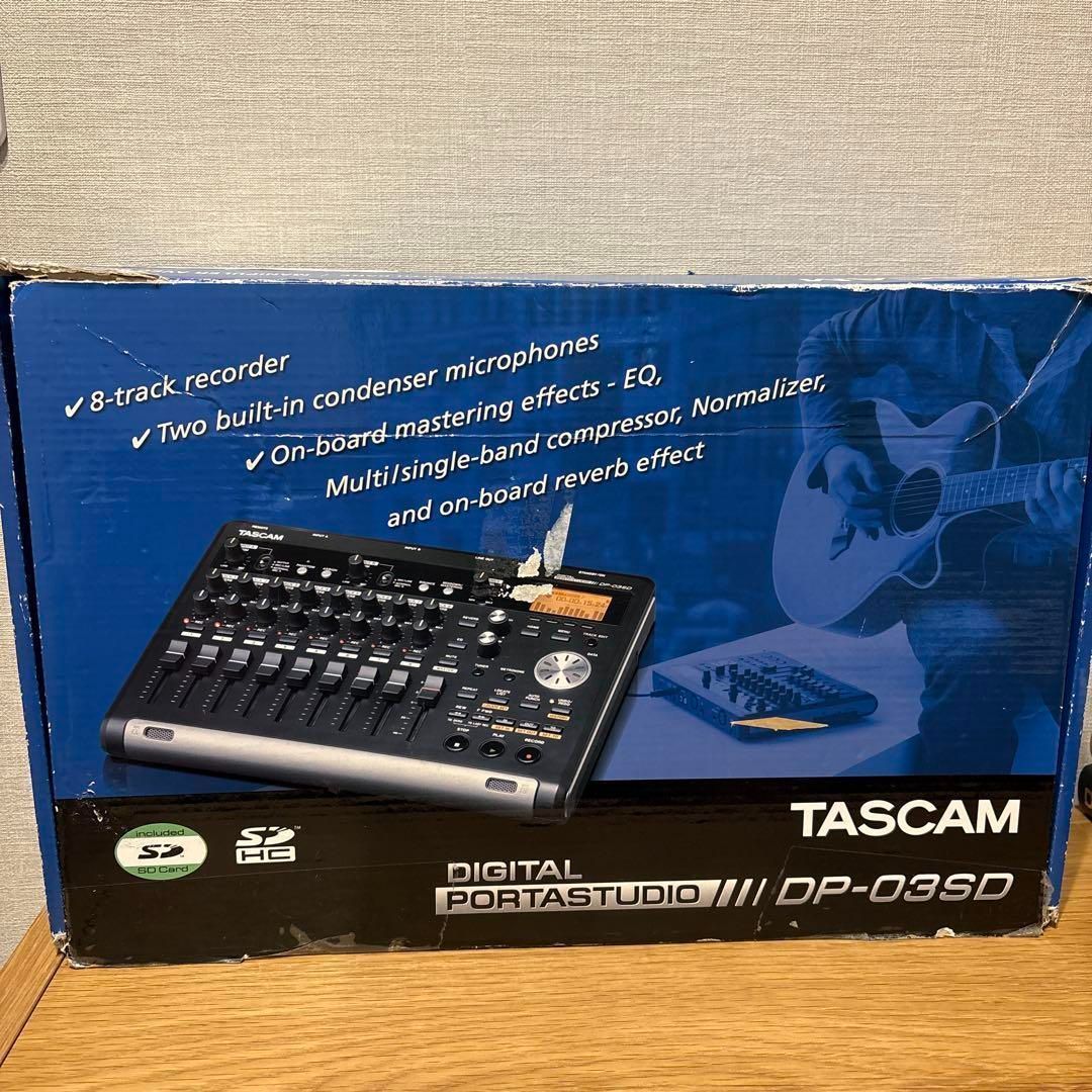 【にま様お取り置き】TASCAM DP-03SD マルチトラックレコーダー DP-03 | 8トラック SD/SDHC MTR、CD-R/RWドライブ搭載 | TASCAM