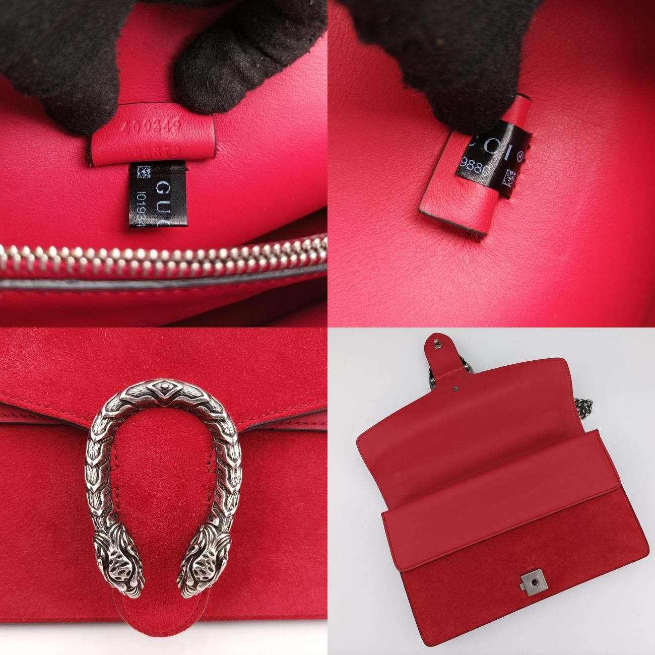 グッチGucciディオニュソスレッドスエード×レザー400249I019349880