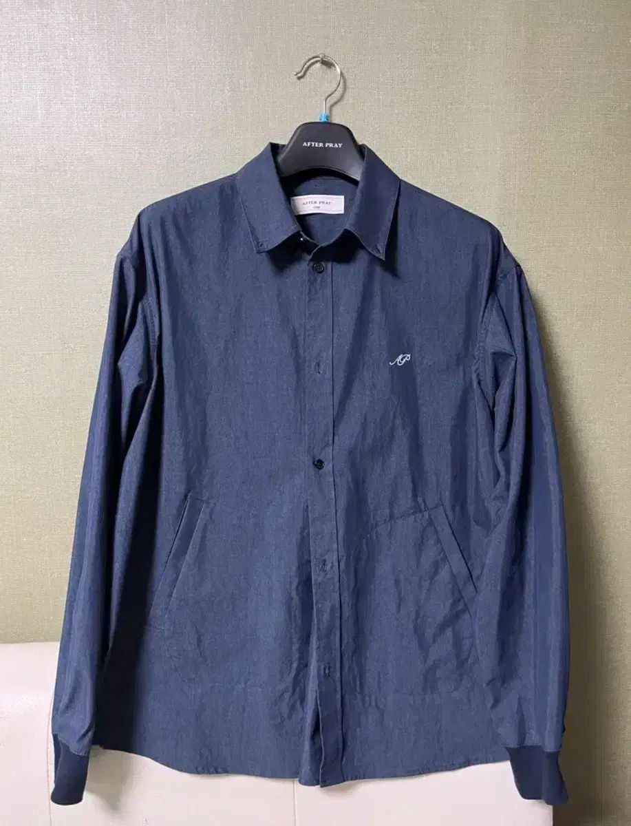 AFTER PRAY(アフタープレイ) ウォッシュド シャツ ブルゾン (湖