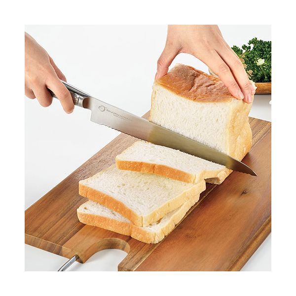 よこやま 燕熟の技 パン切り包丁 全長37.5cm 刃渡り24cm EJRK-1501