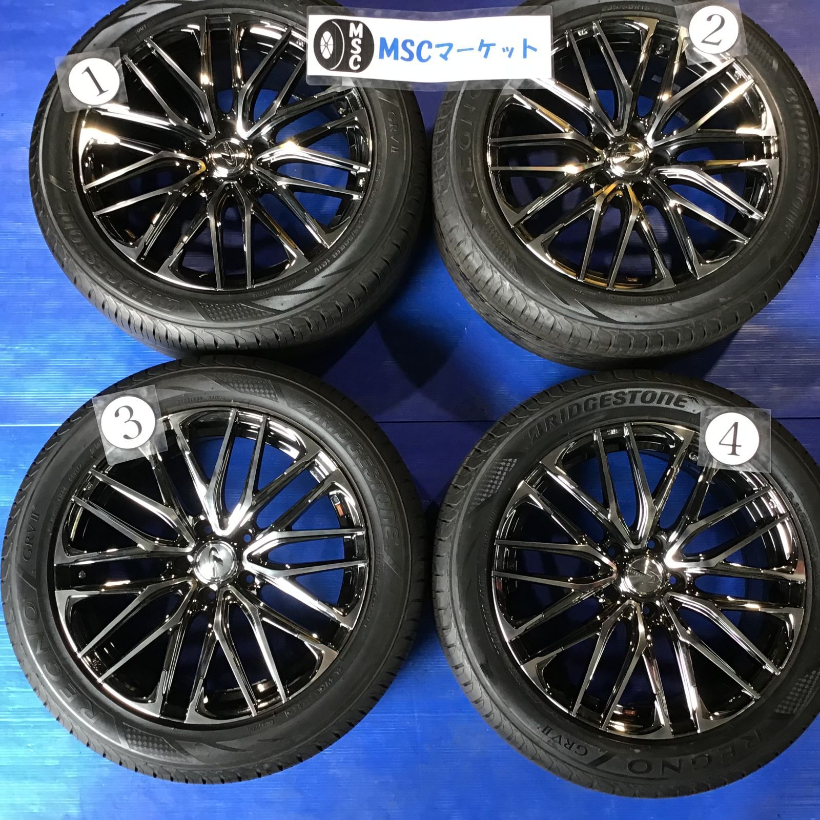 中古・美品】18インチ アルミホイール・タイヤ 235/50R18 8.0-18 5H 