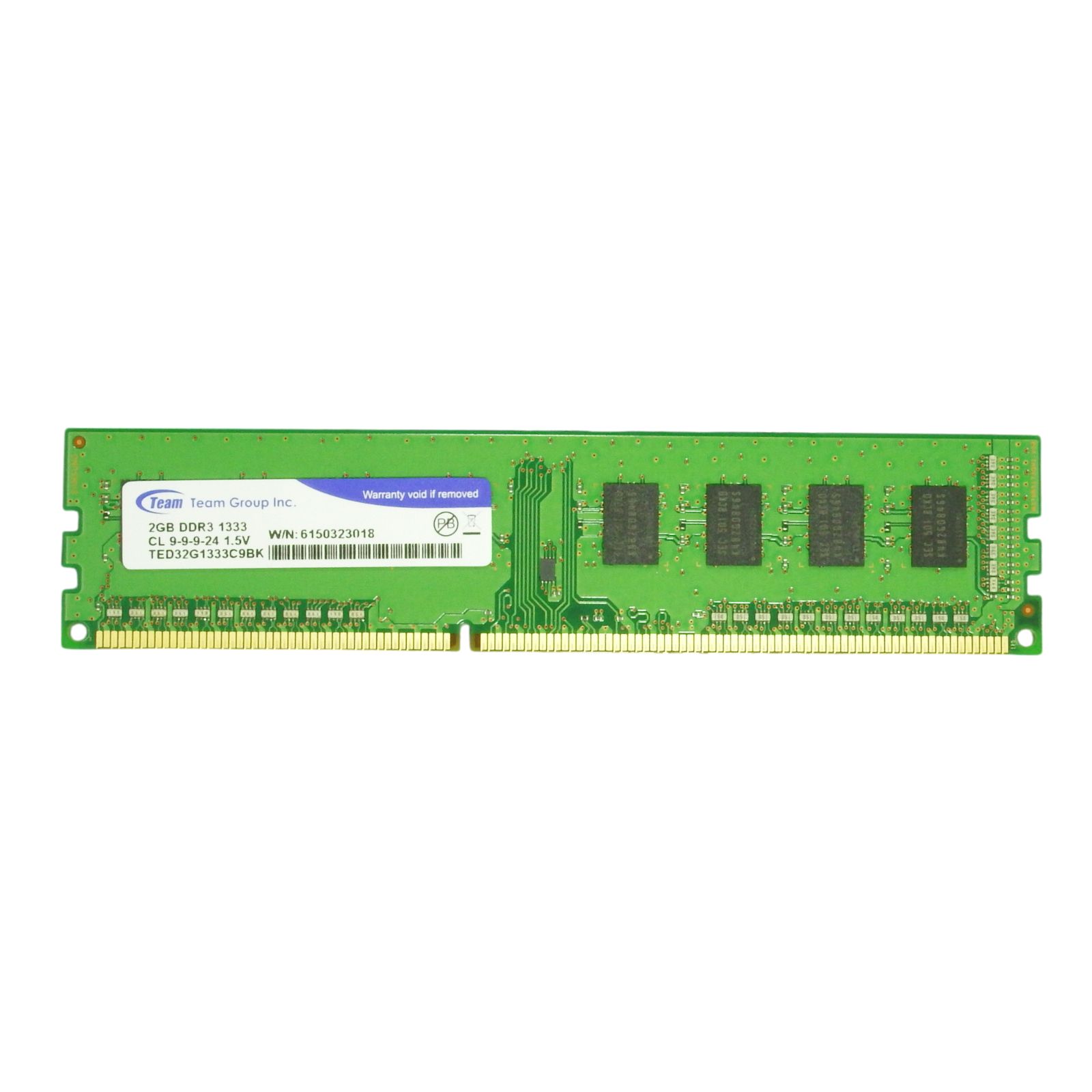 ■ジャンク品■　メモリ　9 Team Group Inc. メモリ 2GB DDR3 1333 CL 9-9-9-24 1.5V