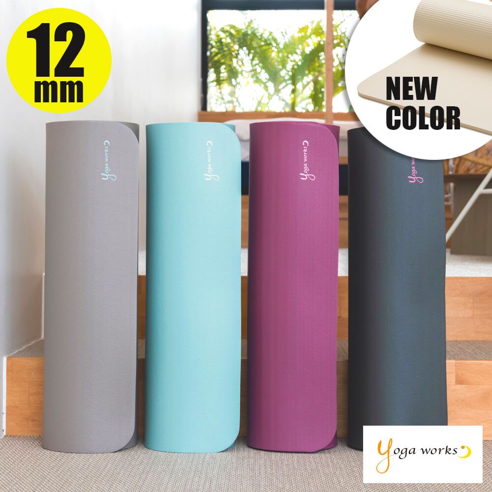 【新品未使用】 YUMICORE ×YOGA WORKS ヨガマット 12mm 新品 ヨガワークス ヨガマット 12mm マット ヨガマット 厚手