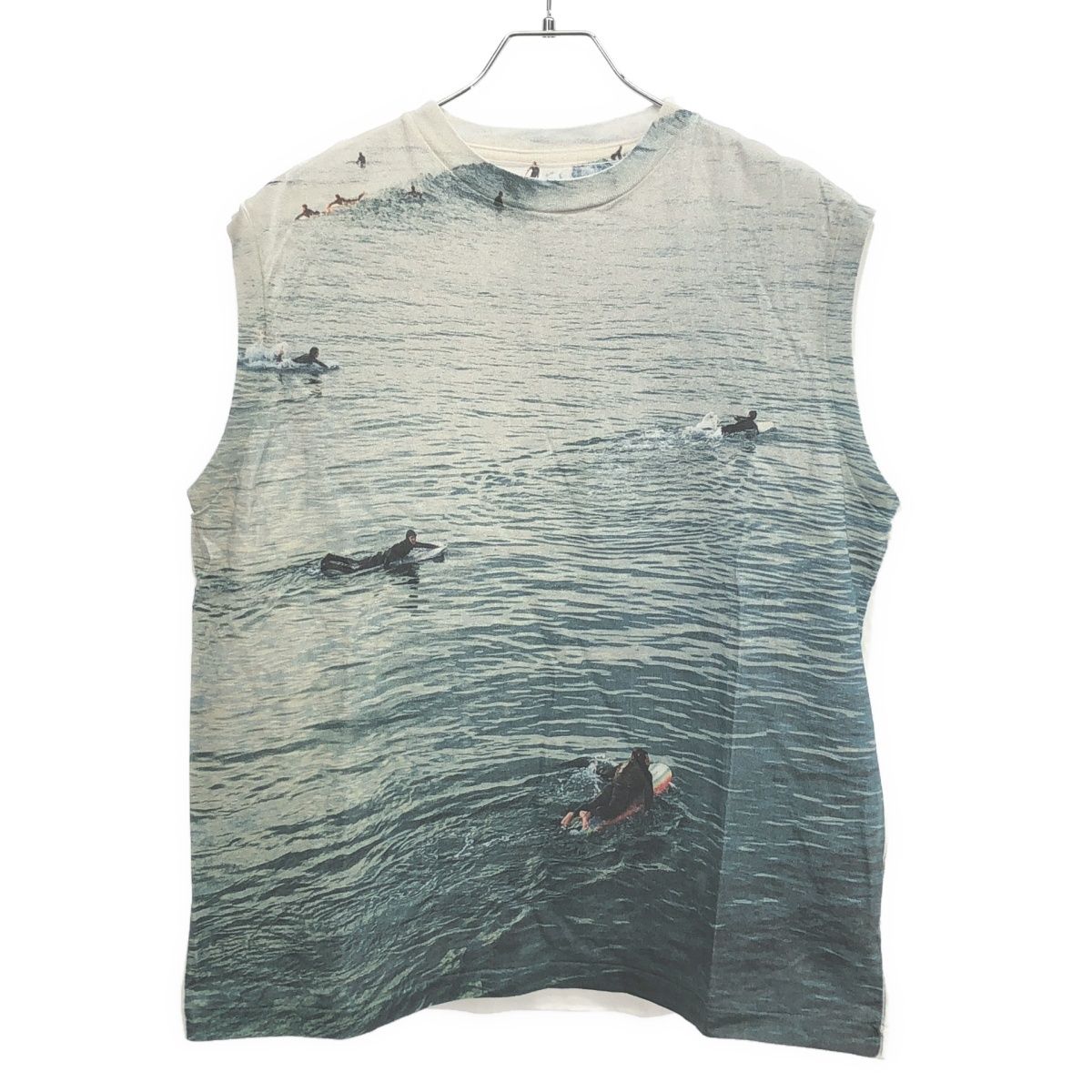 JOHN MASON SMITH ジョン メイソン スミス 25SS TIM BARBER Surfers N/S T-SHIRT ノースリーブTシャツ 25SCT-818S ホワイト S JOHN MASON SMITH ジョン メイソン スミス 25SS TIM BARBER Surfers N