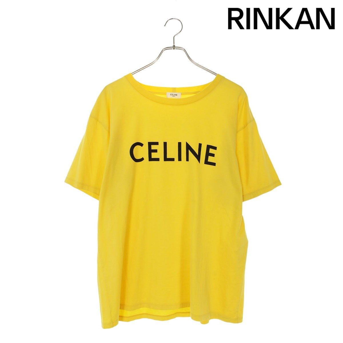 セリーヌ 2X681671Q ルーズフィットロゴプリントTシャツ メンズ M-期間  