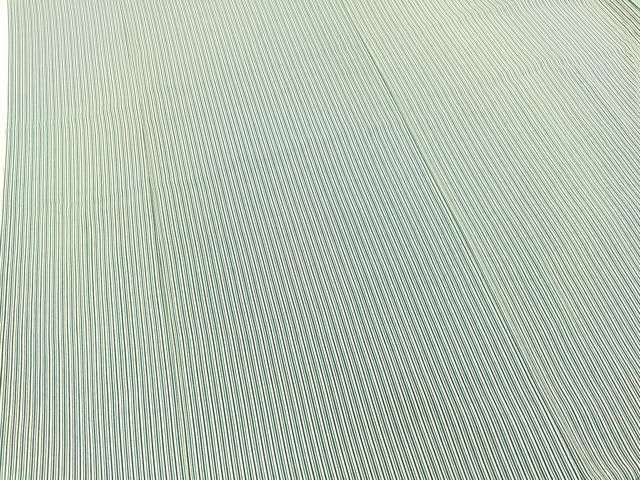 平和屋着物▽上質な小紋 単衣 縞 正絹 逸品 BAAS7951yc