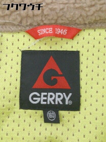 GERRY ジェリー キッズ 子供服 ジップアップ 長袖 フリース ジャケット サイズ160 ブラウン メンズ 【1002801719456】 キッズ GERRY(ジェリー) 紫外線対策 フリマアプリ | ジェリー