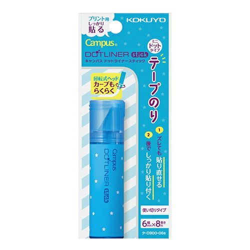 まとめ コクヨ テープのり ドットライナースティック青 ﾀD900-06B ×30セット