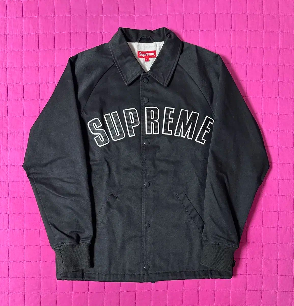 雷市場（ポンジャン）商品韓国直送】S 15FW Supreme(シュプリーム) ツイル COACH(コーチ) ジャケット 黒 - メルカリ