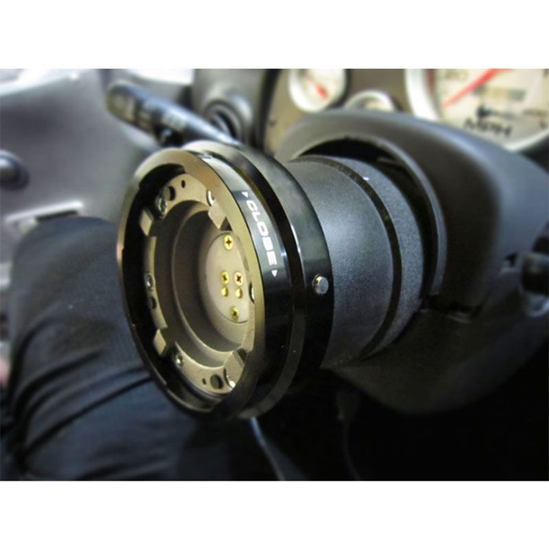 クイックリリース ステアリング ボス 25mm 脱着式 ハンドル 盗難