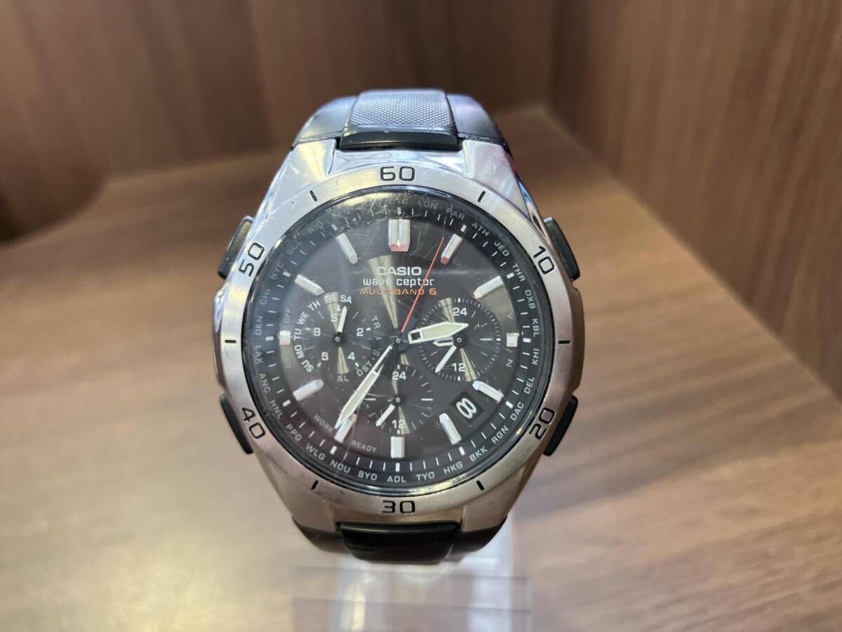 CASIO カシオ WVQ-M410 時計 ブラック ソーラークロノグラフ ソーラー充電 樹脂バンド wave ceptor multi band 6 004A355F CASIO Wave Ceptor MULTIBAND 6 WVQ-M410-1AJF Analog Wrist Watch