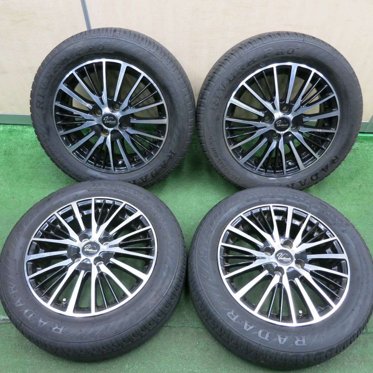 *送料無料* バリ溝！21年！9.5分185/60R15 レーダー RIVERA PRO2 Verthandi ヴェルザンディ ヴェルサンディ PCD100/4H4070504HAノ